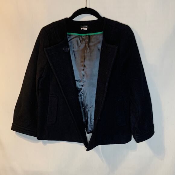 J. Crew Peacoat in Black - Picture 3 of 5